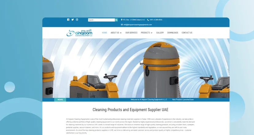Alnojoomcleaningequipments.com Case Study