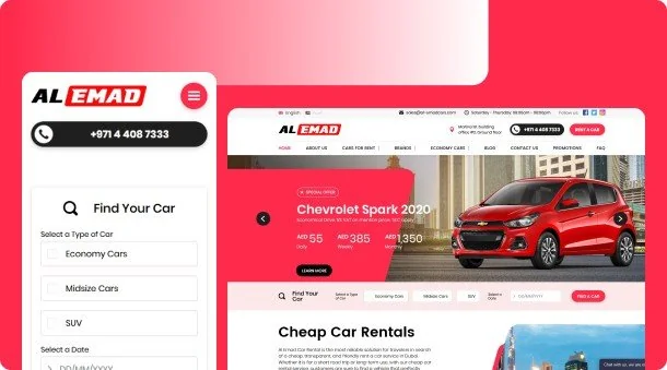 Web Design for Al-Emad
