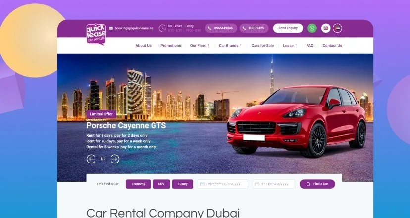 Quicklease.ae SEO Case Study