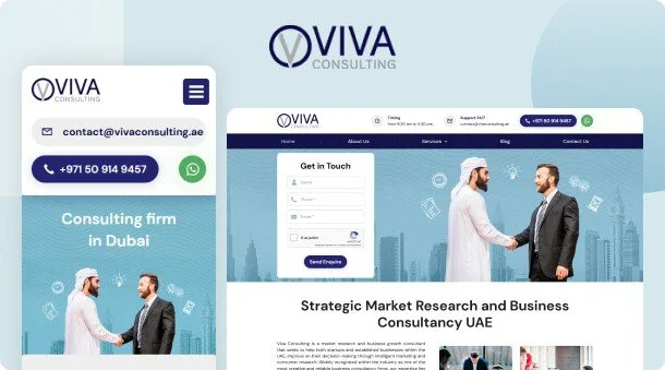 New Website and SEO Services for Viva Consulting