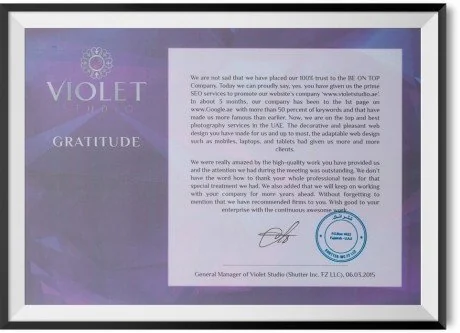 VIOLET STUDIO – Client Testimonial